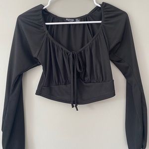 nasty gal black long sleeve WORN TWICE